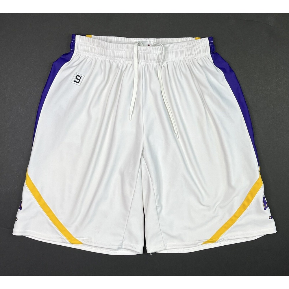 Speedline Shorts Women's Medium Vintage White Purple Athletic Wear Basketball